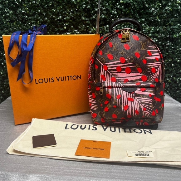Louis Vuitton Palm Springs Limited Edition Monogram Jungle Dots PM Backpack - Picture 1 of 12